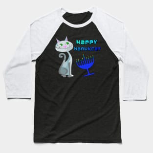 Happy hanukcat Baseball T-Shirt